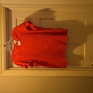 NWT ruffle sleeve top